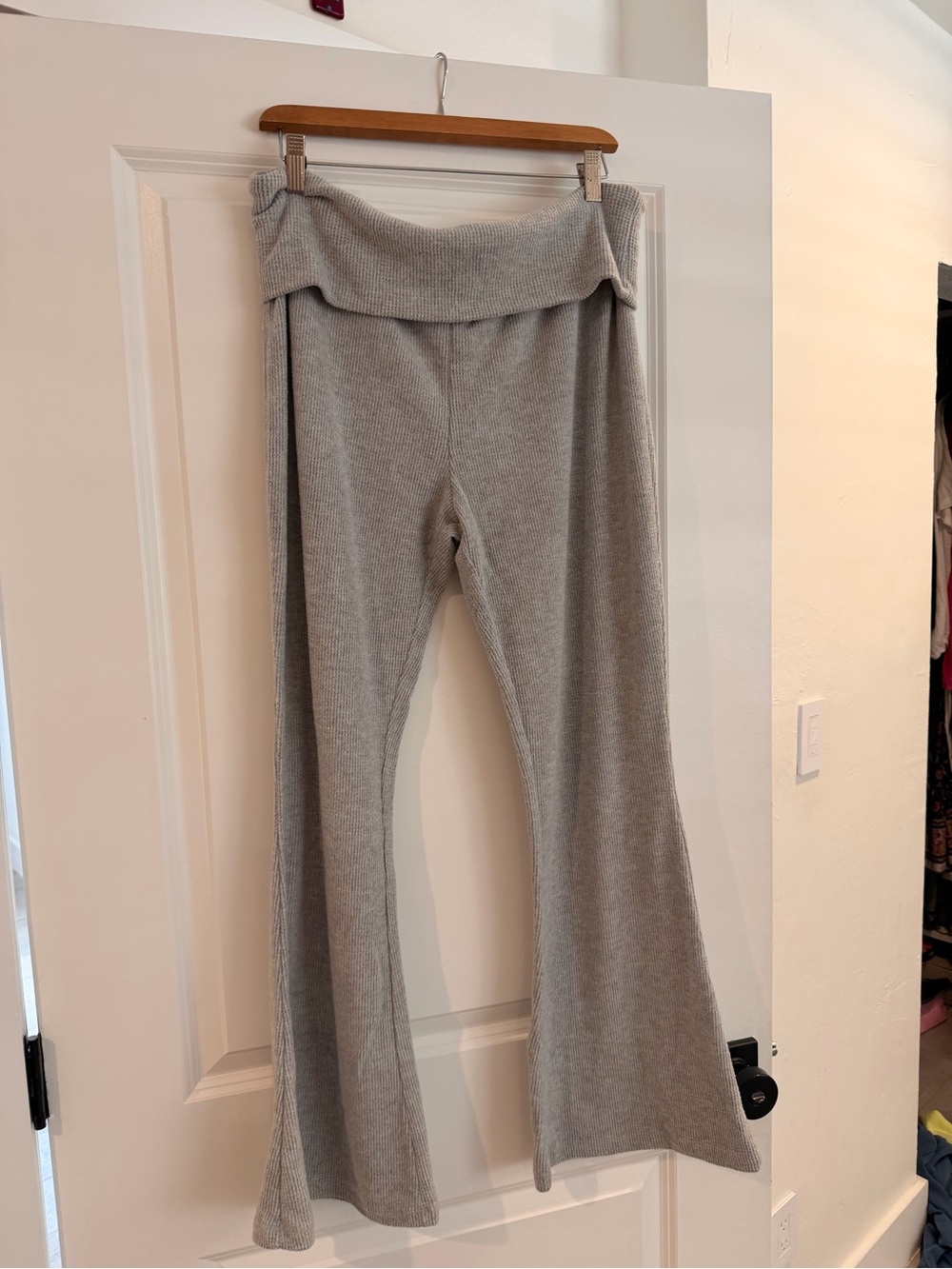 Grayson Threads Ribbed Flare Lounge Pants Size XL